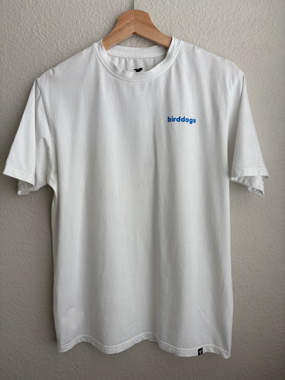 Birddogs Men's Graphic White Multicolor Short Sleeve Cotton Blend Tee Size M